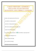 CM4223 MIDTERM - KIMBERLY WILLIAMS&period; EXAM UPDATED QUESTIONS AND CORRECT ANSWERS&period;