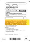 Actual 2025 Pearson Edexcel GCSE History 1HI0&sol;10 &colon; Thematic study and historic environment Option 10&colon; Crime and punishment in Britain&comma; c1000&ndash;present and Whitechapel&comma; c1870&ndash; c1900&colon; crime&comma; policing and the inner city Merged Question Paper and Mark Scheme