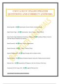 CSCCA SCCC EXAM UPDATED QUESTIONS AND CORRECT ANSWERS&period;