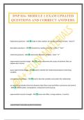 DNP 816- MODULE 1 EXAM UPDATED QUESTIONS AND CORRECT ANSWERS&period;