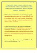 LABORATORY ANIMAL SCIENCE &lpar;LAS&rpar; FINAL EXAM VERSION 1 NEWEST 2025&sol;2026 NEWEST ACTUAL EXAM WITH COMPLETE QUESTIONS AND VERIFIED ANSWERS &vert;ALREADY GRADED A&plus;&vert; 