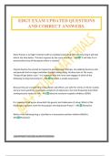 EDGT EXAM UPDATED QUESTIONS AND CORRECT ANSWERS&period;