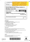 Actual 2025 Pearson Edexcel GCSE Japanese 1JA0&sol;1F &colon; Listening and understanding in Japanese Merged Question Paper and Mark Scheme