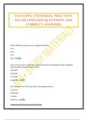 ESCO EPA UNIVERSAL PRACTICE EXAM UPDATED QUESTIONS AND CORRECT ANSWERS&period;