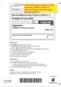 Actual 2025 Pearson Edexcel GCSE Japanese 1JA0&sol;4H &colon; Writing in Japanese Merged Question Paper and Mark Scheme