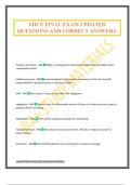 FHCE FINAL EXAM UPDATED QUESTIONS AND CORRECT ANSWERS&period;