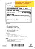 Actual 2025 Pearson Edexcel GCSE Portuguese PG0&sol;3F&colon; Reading and understanding in Portuguese Foundation Tier Merged Question Paper and Mark Scheme