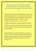 RDA LAW AND ETHICS EXAM VERSION A NEWEST 2025&sol;2026 NEWEST ACTUAL EXAM WITH COMPLETE QUESTIONS AND VERIFIED ANSWERS &vert;ALREADY GRADED A&plus;&vert;