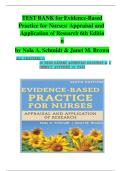 TEST BANK FOR Evidence-Based Practice for Nurses&colon; Appraisal and Application of Research 6th Edition by Nola A&period; Schmidt &comma; Janet M&period; Brown ISBN&colon;978-1284296532 ALL CHAPTERS COVERED YOUR ULTIMATE GUIDE 100&percnt; VERIFIED A&plus; GRADE ASSURED&excl;&excl;&excl;&excl;&excl;&excl; NEW LATEST UPDATE&excl;&excl;&excl;&excl;