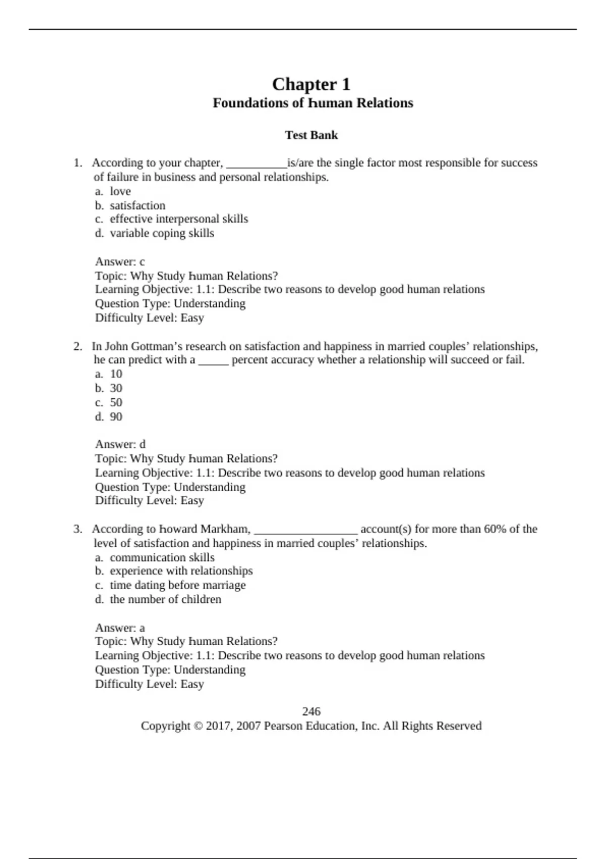 Mccann Testing Study Guide Pdf Download test bank, practice questions: Human Relations The Art and Science of ...
