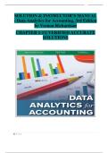 Data Analytics for Accounting &lpar;3rd Edition&rpar; &ndash; Vernon Richardson &vert; Verified Instructor&rsquo;s Manual and Solution Guide