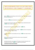 MOLD REMEDIATION EXAM UPDATED QUESTIONS AND CORRECT ANSWERS&period;