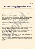 GES exam 2 Questions with Detailed Verified  Answers 