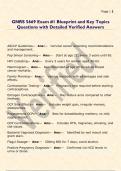 GNRS 5669 Exam &num;1 Blueprint and Key Topics  Questions with Detailed Verified Answers 