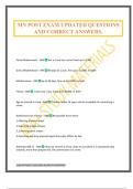 MN POST EXAM UPDATED QUESTIONS AND CORRECT ANSWERS