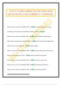 NAVY CS RECORDS EXAM UPDATED QUESTIONS AND CORRECT ANSWERS&period;