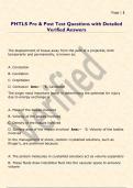 PHTLS Pre & Post Test Questions with Detailed  Verified Answers