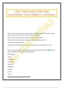 NFSC 100-EXAM 2 UPDATED QUESTIONS AND CORRECT ANSWERS&period;