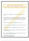 NFSC 100 EXAM 4 UPDATED QUESTIONS AND CORRECT ANSWERS&period;
