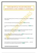 NFSC100 FINAL EXAM UPDATED QUESTIONS AND CORRECT ANSWERS&period;