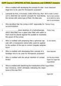 OCPP Course 5 UPDATED ACTUAL Questions and CORRECT Answers