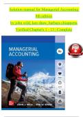 Solution manual for Managerial Accounting 8th edition by john wild&comma; ken shaw&comma; barbara chiappetta Verified Chapter's 1 - 13 &vert; Complete