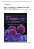 TEST BANK for Nester's Microbiology&colon; A Human Perspective 10th Edition by Denise Anderson&lpar; All Chapters Covered 1-30&rpar; Latest 2026