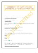  NPS Exam Package Deal 2025&sol;2026 Verified And Updated&period;