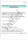 PTS Canfitpro Exam Questions with Detailed  Verified Answers