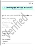 PTS Canfitpro Exam Questions with Detailed  Verified Answers 