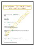 NUR 356 EXAM 1 UPDATED QUESTIONS AND CORRECT ANSWERS&period;