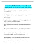 Intro To IT&colon; D322 Practice Test D Questions With Accurate Answers