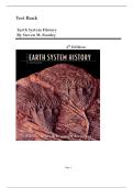 Test Bank For Earth System History 4th Edition by Steven M&period; Stanley&comma; Verified Complete Chapters 1-20&vert;&vert; Newest Update