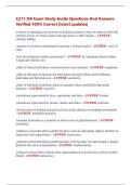C211 OA Exam Study Guide Questions And Answers  Verified 100&percnt; Correct &vert;latest updates&vert;