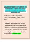 EVOLVE HESI Leadership & Management Exam 2025&ndash;2026 &vert; Verified Test Bank with 100&percnt; Correct Answers & Detailed Rationales &lpar;Latest Updated Version&rpar;