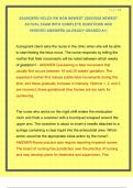 SAUNDERS NCLEX RN NGN NEWEST 2025&sol;2026 NEWEST ACTUAL EXAM WITH COMPLETE QUESTIONS AND VERIFIED ANSWERS &vert;ALREADY GRADED A&plus;&vert; 