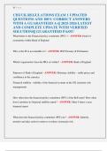 CISI UK FINANCIAL REGULATION EXAM  UPDATED QUESTIONS AND 100&percnt; CORRECT  ANSWERS WITH A GUARANTEED A&plus;&vert;&vert; 2025-2026  LATEST AND COMPLETE UPDATE WITH  VERIFIED SOLUTIONS&vert;&vert; GUARANTEED PASS&excl;&excl;