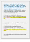 FLORIDA CNA BOARD EXAM UPDATED  QUESTIONS AND 100&percnt; CORRECT ANSWERS  WITH A GUARANTEED A&plus;&vert;&vert; 2025-2026 LATEST  AND COMPLETE UPDATE WITH VERIFIED  SOLUTIONS&vert;&vert; GUARANTEED PASS&excl;&excl;