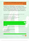 NACE Care Of Childbearing Family Exam  &sol;NACE Care Of Childbearing Family Predictor   Exam With Complete Questions And Correct  Answers with Deatailed Rationales Graded A&plus;  