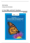 Test Bank - Living in the Environment, 20th Edition (Miller, 2021), Chapter 1-25 | All Chapters