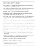 MGT 605 EXAM 2 STUDY GUIDE