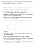 MGMT 605 FINAL EXAM STUDY GUIDE