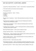 MGT 605 CHAPTER 1 QUESTIONS&plus; ANSERS