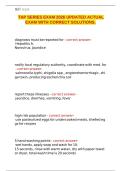 TAP SERIES EXAM 2026 UPDATED ACTUAL EXAM WITH CORRECT SOLUTIONS&period;