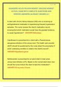 SAUNDERS NCLEX RN NGN NEWEST 2025&sol;2026 NEWEST ACTUAL EXAM WITH COMPLETE QUESTIONS AND VERIFIED ANSWERS &vert;ALREADY GRADED A&plus;&vert; 