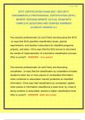 SFPC CERTIFICATION EXAM 2025 &sol; SECURITY FUNDAMENTALS PROFESSIONAL CERTIFICATION &lpar;SFPC&rpar; NEWEST 2025&sol;2026 NEWEST ACTUAL EXAM WITH COMPLETE QUESTIONS AND VERIFIED ANSWERS  &vert;ALREADY GRADED A&plus;&vert;