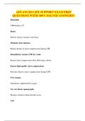 ADVANCED LIFE SUPPORT EXAM PREP QUESTIONS WITH 100&percnt; SOLVED ANSWERS&excl;