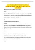 ADVANCED LIFE SUPPORT ALS EXAM UPDATED QUESTIONS WITH 100&percnt; SOLVED ANSWERS&excl;