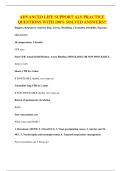 ADVANCED LIFE SUPPORT ALS PRACTICE QUESTIONS WITH 100&percnt; SOLVED ANSWERS