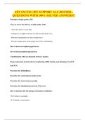 ADVANCED LIFE SUPPORT ALS 2025&sol;2026 - QUESTIONS WITH 100&percnt; SOLVED ANSWERS